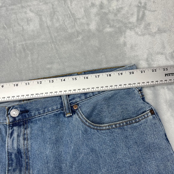 Vtg Levi's 560 Jeans Mens 42x34 Blue Denim Comfort Fit High Rise Straight Leg - Picture 7 of 10